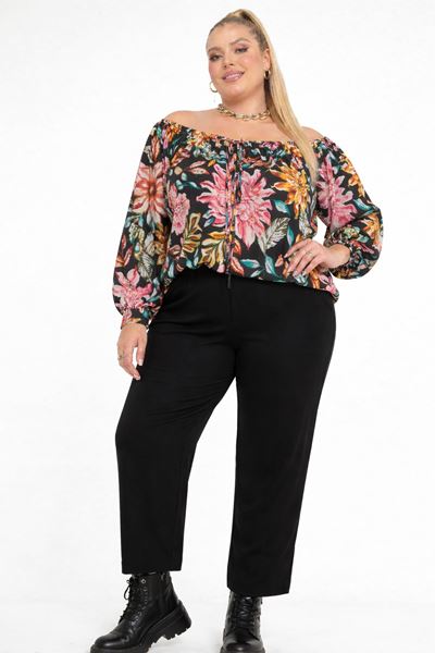 Picture of CURVY GIRL CHIFFON TOP